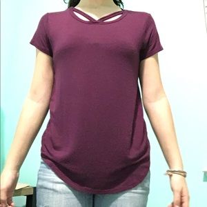 art and class purple tee